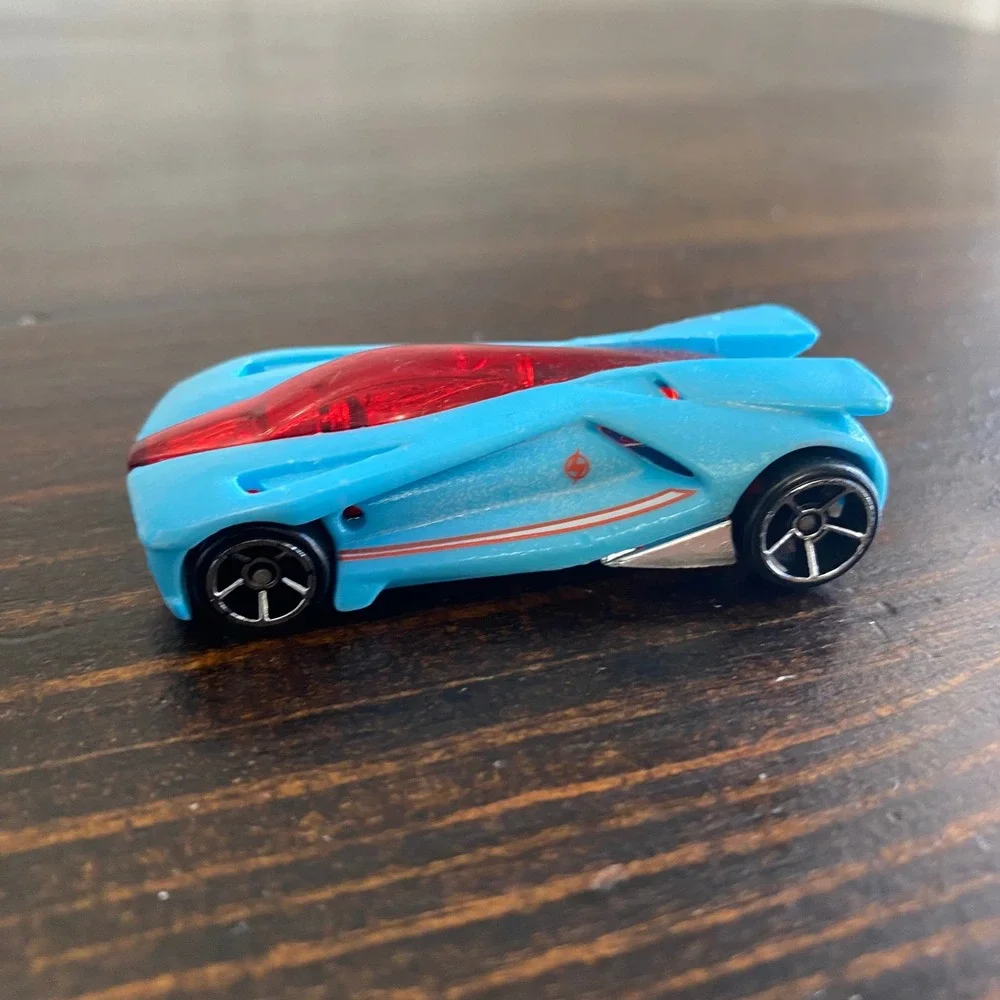 Hot Wheels Anthracite Acceleracers Light Blue Mystery Models Diecast Car G8125